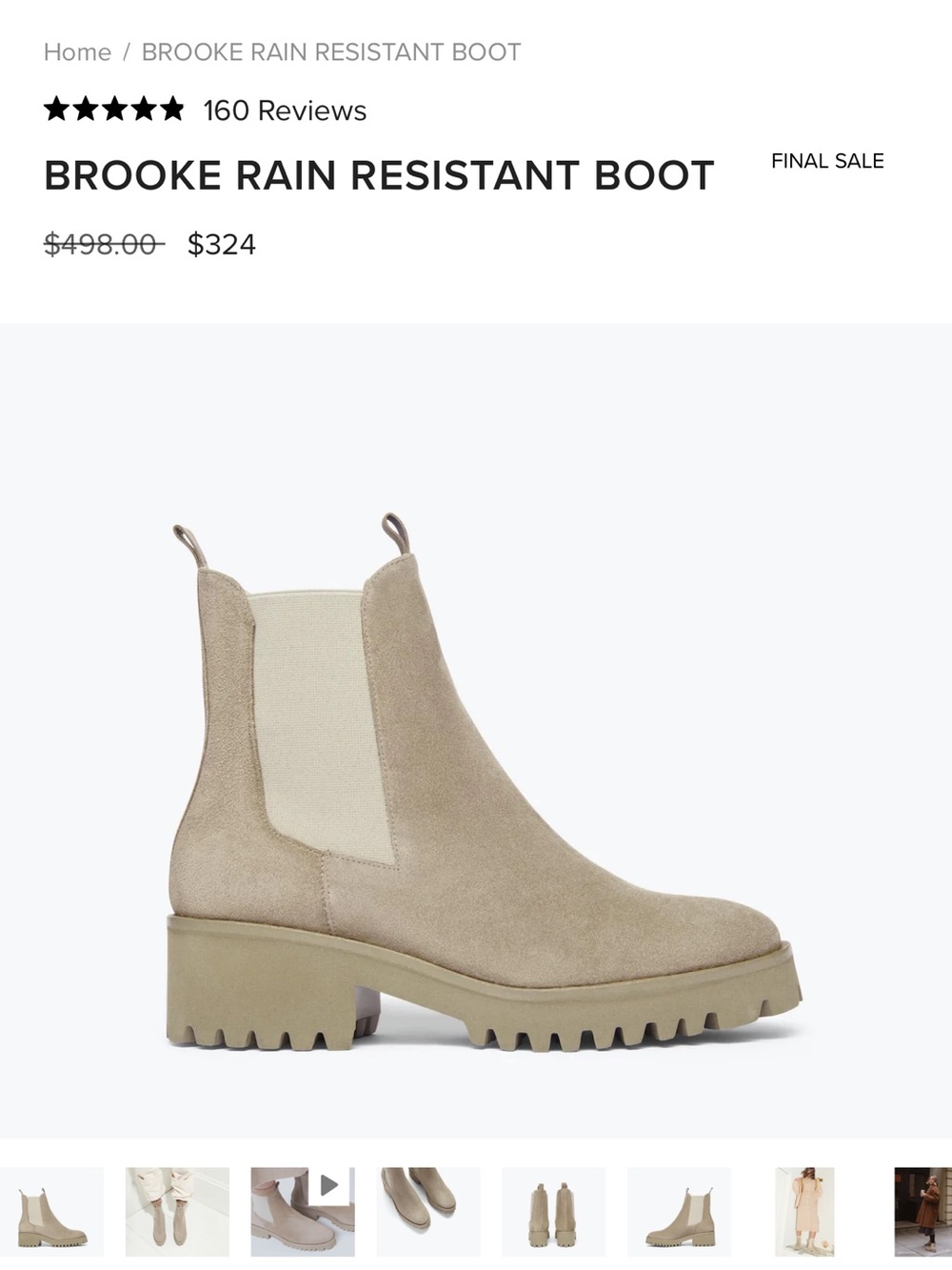 Freda Salvador Brooke Chelsea Boot — Sand/Beige